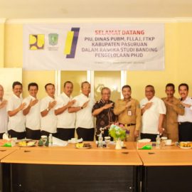 Selamat Datang PIU, Dinas PUBM, FLLAJ, FTKP Kabupaten Pasuruan dalam Rangka Studi Banding Pengelolaan PHJD di Kabupaten Belitung
