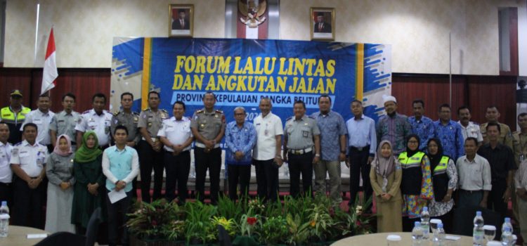 Tingkatkan Sinegri Bertransportasi yang Berkeselamatan untuk Negeri bersama Forum Lalu Lintas dan Angkutan Jalan Provinsi Bangka Belitung