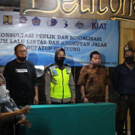 SOSIALISASI DAN KONSULTASI PUBLIK FORUM LALU LINTAS DAN ANGKUTAN JALAN KAB.BELITUNG