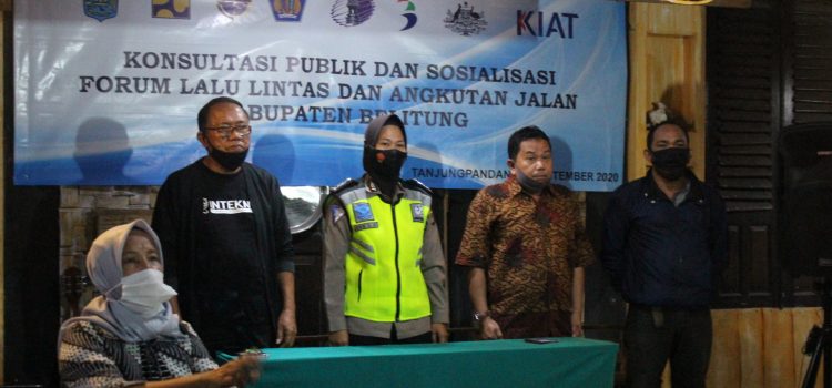 SOSIALISASI DAN KONSULTASI PUBLIK FORUM LALU LINTAS DAN ANGKUTAN JALAN KAB.BELITUNG