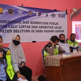 SOSIALISASI DAN KONSULTASI PUBLIK FLLAJ KAB.BELITUNG DI DESA PADANG KANDIS