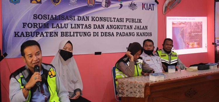 SOSIALISASI DAN KONSULTASI PUBLIK FLLAJ KAB.BELITUNG DI DESA PADANG KANDIS