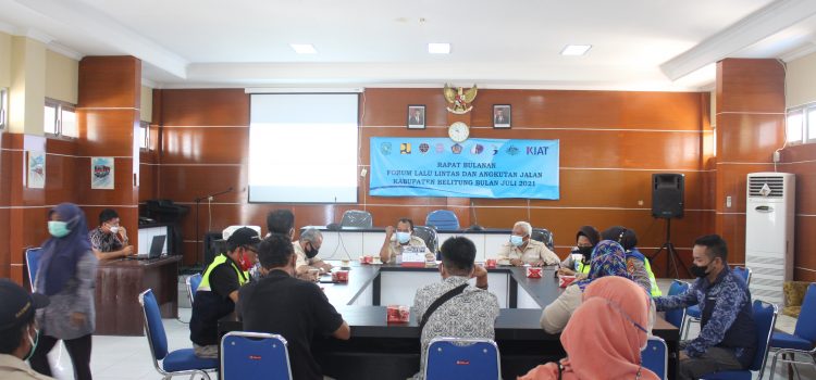 Rapat Bulanan Forum Lalu Lintas dan Angkutan Jalan Kab.Belitung