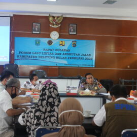 FLLAJ Kab.Belitung mengadakan Rapat Bulanan Februari 2022